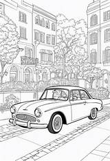 Car Coloring Sheet – Color My Pages sketch template