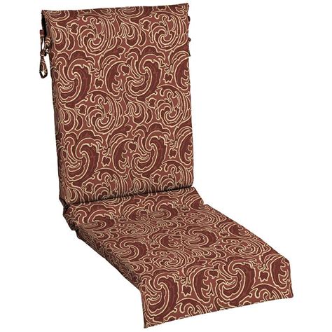 Hampton Bay Bargello Paisley Sling Outdoor Chaise Lounge Cushion-JE02119B-D9D1 - The Home Depot