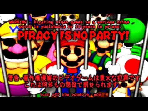 Nintendo really has no Chill! PIRACY IS NO PARTY! THE NEW SCARIEST ANTI PIRACY SCREENS EVER MADE ...