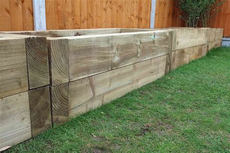 Railway Sleepers Various Options Available Mini Treated Garden Railway ...