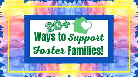 20 Ways to Support Foster Families Without Opening Your Home. - Down ...