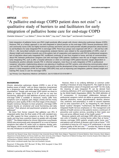 (PDF) “A palliative end-stage COPD patient does not exist”: a ...