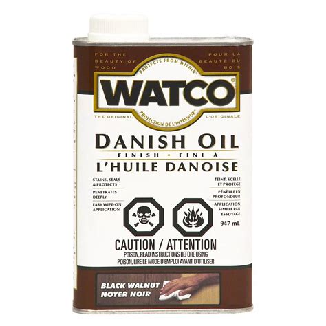 Watco Danish Oil One Step Finish in Black Walnut, 946 mL | The Home Depot Canada