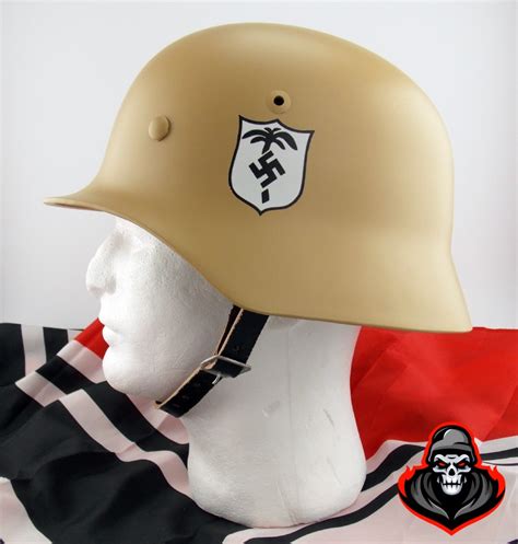 German M35 Afrika Korps Helmet Replica For Sale - WW2 Helmets™