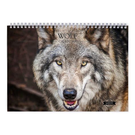 Wolf 2024 Wall Calendar ID:W24000 - Etsy