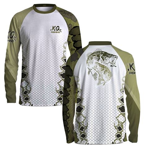 Fish Scale Long Sleeve Raglan Fishing Shirt | Fishing shirts, Bass ...