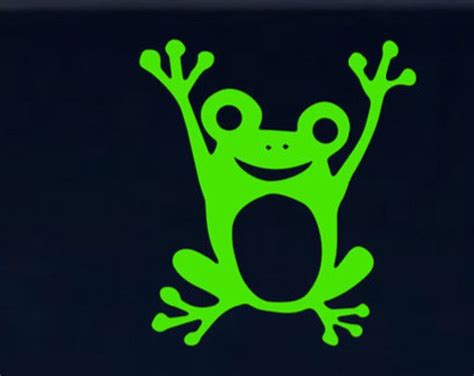 Frog Decal, Frog Car Decal, Frog Car Sticker, Frog Sticker, Car Decal ...