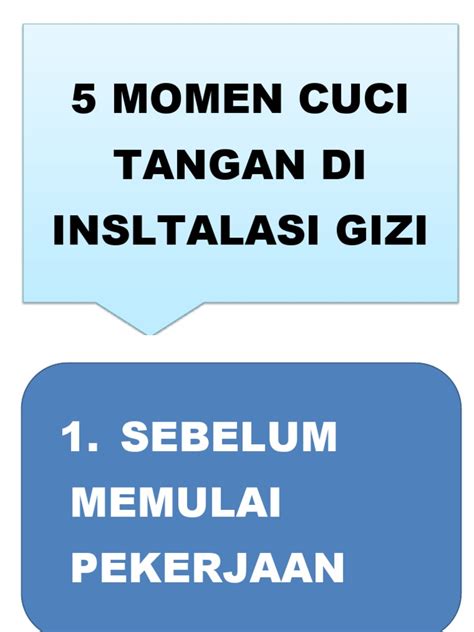 5 MOMEN CUCI TANGAN | PDF