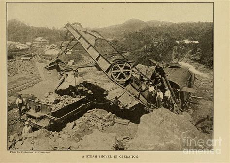 A Steam Shovel in Operation m1 Photograph by Historic Illustrations ...