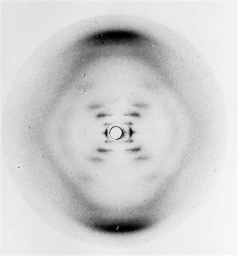 Science Visualized • Rosalind Franklin’s 1952 X-ray diffraction image...