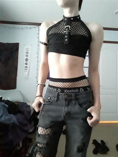 goth boy summer 🤟🖤 : femboy Punk, Edgy Outfits, Femboy Outfits Ideas, Femboy Outfits Ideas Male ...