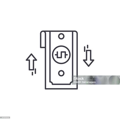 Bank Transfer Line Icon Concept Bank Transfer Vector Linear ...