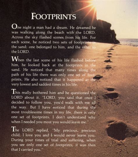 Footprints In The Sand Printable Free - Printable Word Searches