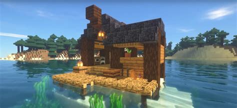 Minecraft Small Simple Fishing Hut Ideas and Design