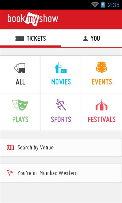 BookMyShow–Movie Tickets,Plays - Android Apps on Google Play