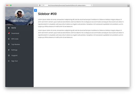 Bootstrap Sidebar V09 - Free Sidebar Navigation Template 2025 - Colorlib