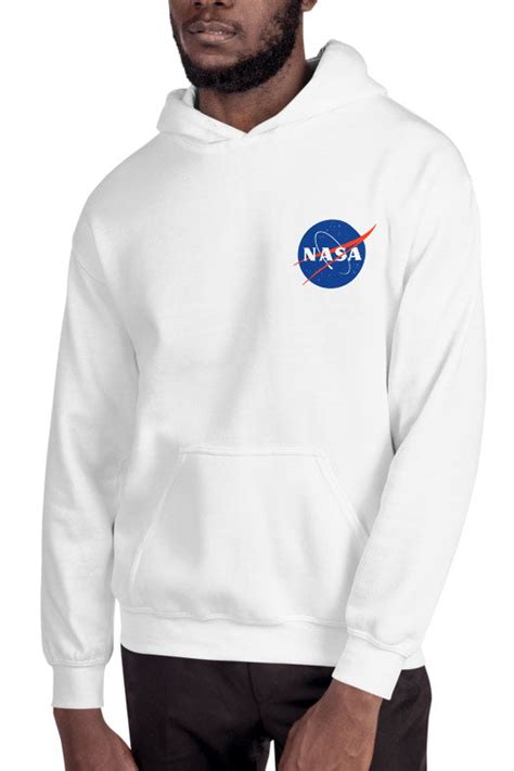 Nasa Logo Hoodie White – ENSLAVED