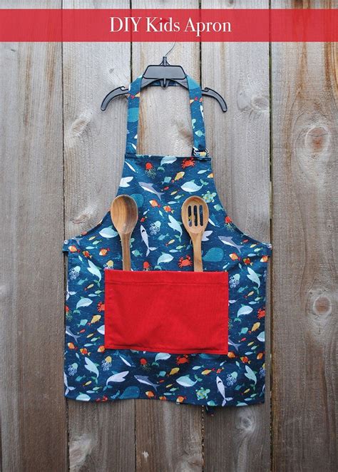 DIY Kids Apron - Easy Craft and Sew | Diy for kids, Kids apron, Child apron pattern