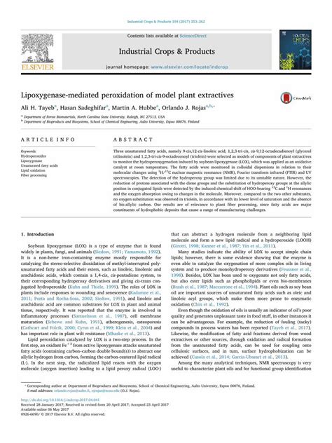 (PDF) Industrial Crops & Products - projects.ncsu.edu · Contents lists available at ...