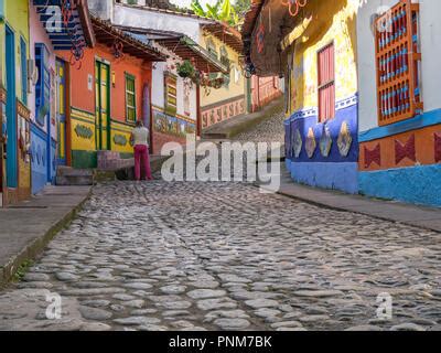 Colorful House - Guatape, Colombia Stock Photo - Alamy