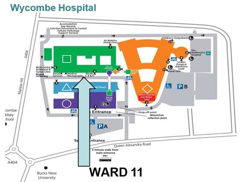 Wythenshawe Hospital Departments Map