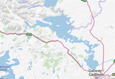 MICHELIN Oughterard map - ViaMichelin