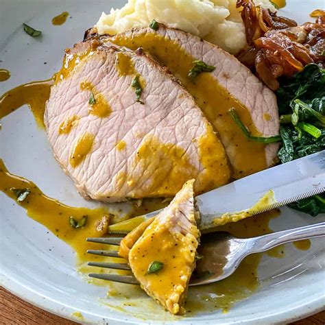 Sous Vide Pork Loin Recipe With Mustard Sauce (+ VIDEO) | Sip Bite Go