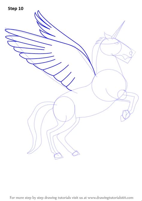 Learn How to Draw a Unicorn with Wings (Unicorns) Step by Step ...