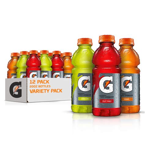 Gatorade Thirst Quencher Sports Drink, Variety Pack, 20oz Bottles, 12 ...