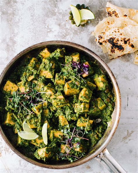 Saag Paneer | Indian Spinach and Paneer Curry | Foodess