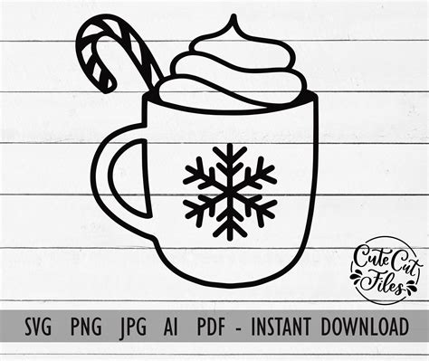 Hot cocoa svg png hot cocoa outline svg hot chocolate svg hot chocolate outline svg christmas ...