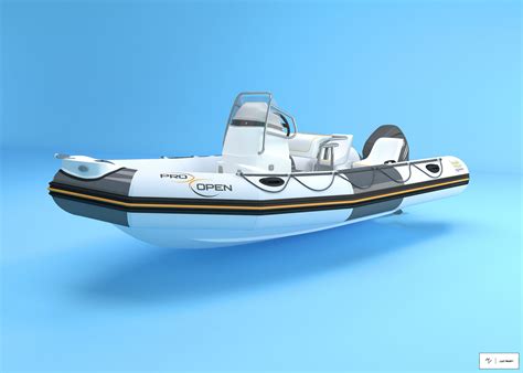 3D model Zodiac Boat pro open 550 | CGTrader