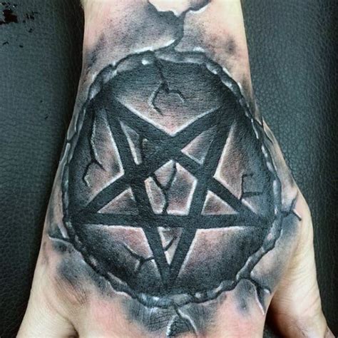 50 Pentagram Tattoo Designs For Men - Five Pointed Star Ideas