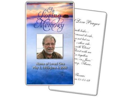 Free Printable Memorial Cards