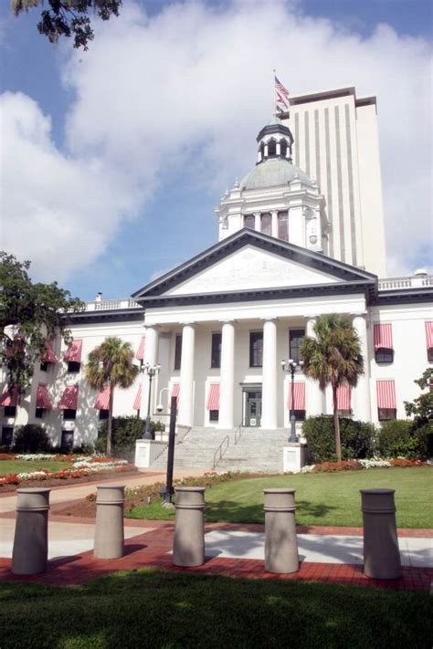 Florida Memory • View of the Old Capitol with the modern Florida State ...