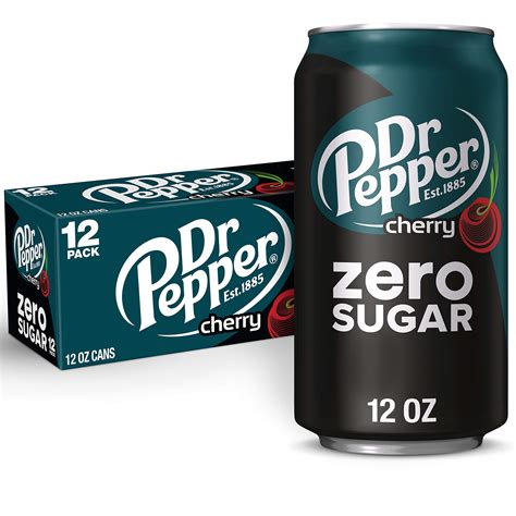 Buy DR PEPPERCherry Zero Sugar Soda, 12 fl oz cans, 12 pack Online at desertcartINDIA