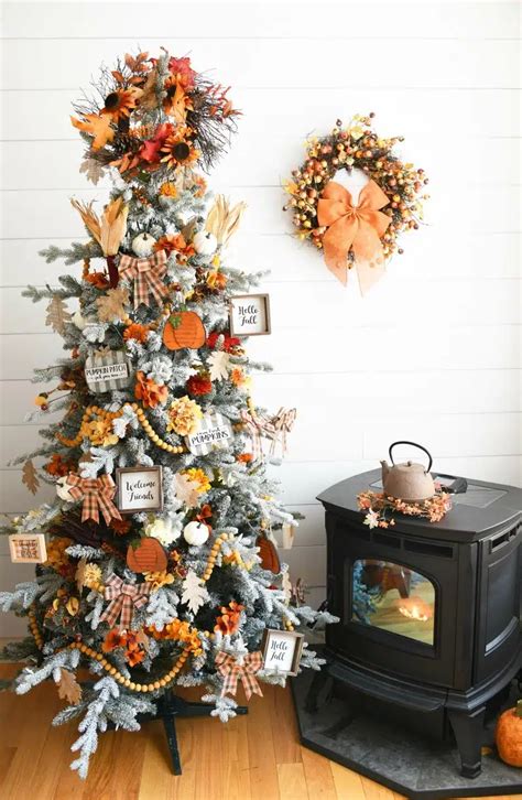 Fall Christmas Tree Ideas - Savvy Saving Couple