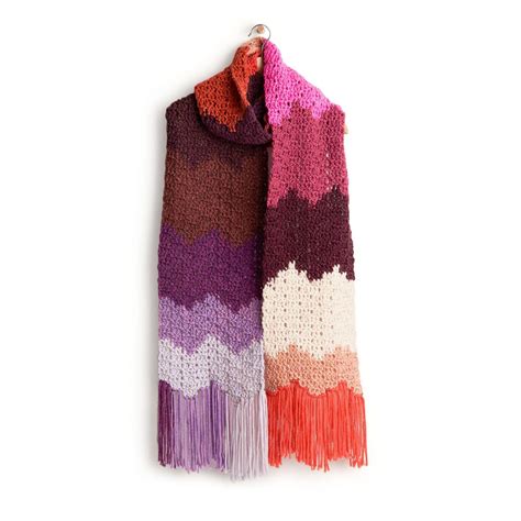 Easy Crochet Chevron Scarf Free Pattern ⋆ Crochet Kingdom