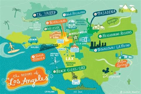 Los Angeles Tourist Map