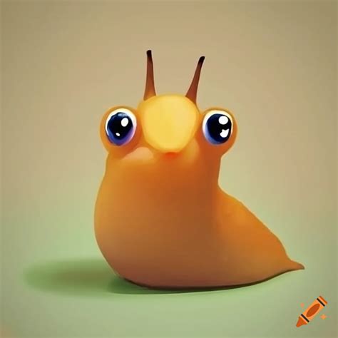 Photo of a cute slug on Craiyon