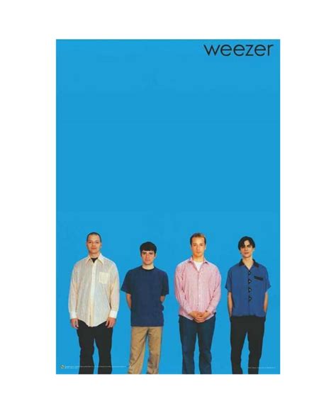 Weezer Blue Album Poster