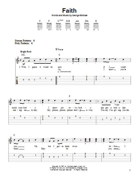 Faith by George Michael - Easy Guitar Tab - Guitar Instructor