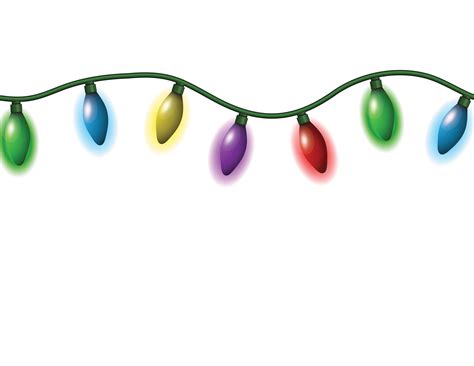 clipart christmas lights no background - Clipground