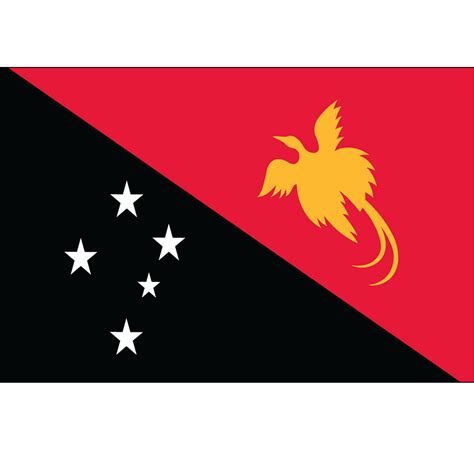 Papua New Guinea Flag - Geographica