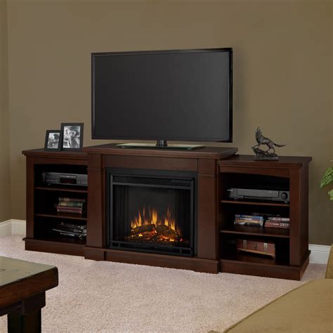 Real Flame Hawthorne TV Stand with Electric Fireplace & Reviews | Wayfair