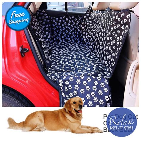 Pet Carrier Oxford Fabric Paw Pattern Car Seat Cover #iRelaxNoveltyStore #WorldwideShipping Pet ...