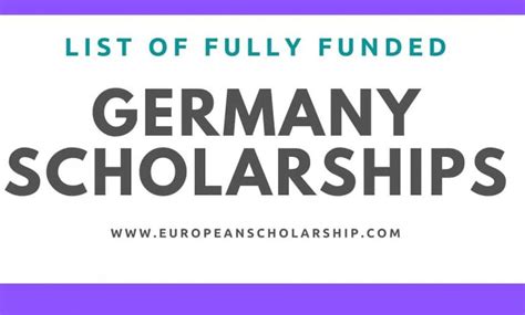 Fully Funded Scholarships in Germany for 2023-2024 | Study in Germany ...