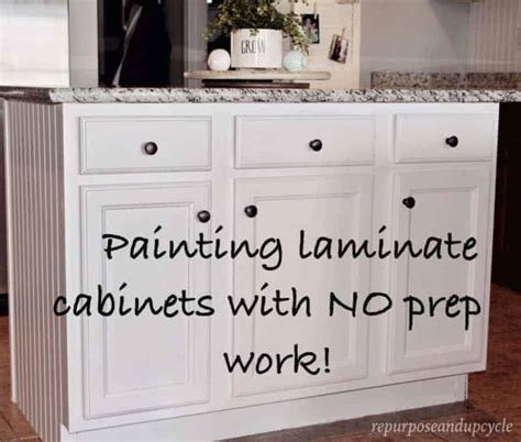 How to paint Laminate Cabinets the right way without sanding