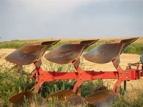 Moldboard Plow Ready To Cultivate the Field. Ecology Concept Stock Image - Image of agriculture ...