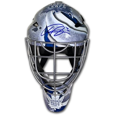 Frederik Andersen Autographed Toronto Maple Leafs Goalie Mask - NHL ...